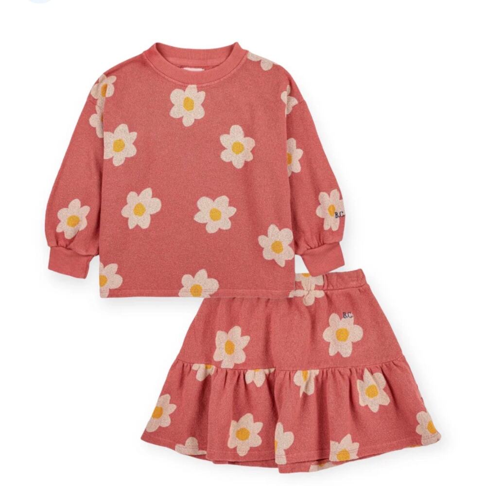 Bobo Choses - Printed Sweatshirt & Tiered Skirt Set	2-3Y